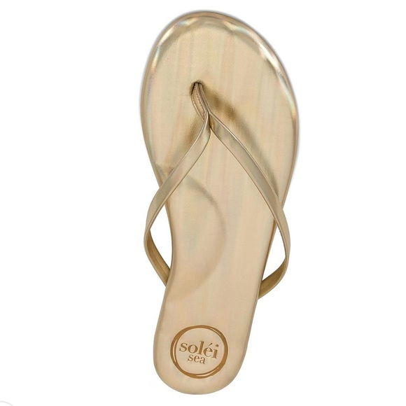 SOLEI SEA Revolve Indie Womens Stylish Metallic Gold Sandals Arch Support Sandal - Picture 8 of 8